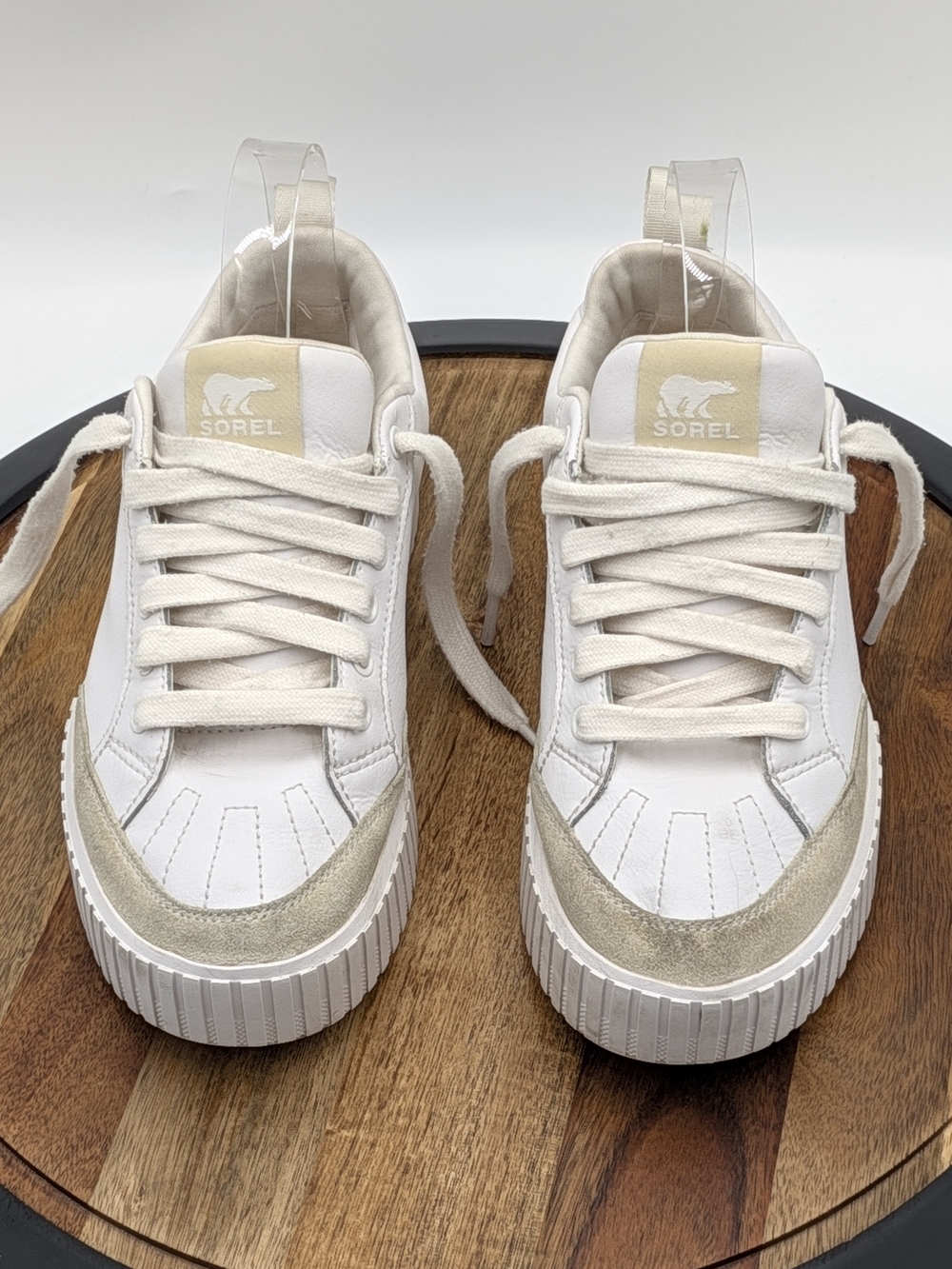 SOREL Women's ONA Ave Low Waterproof Leather Platform Sneakers Size 9/40